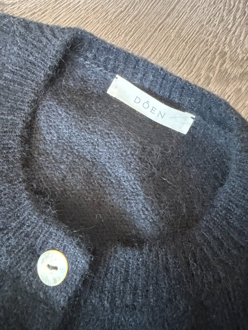 Doen NWOT Petra Cardigan Black M - Picture 11 of 15